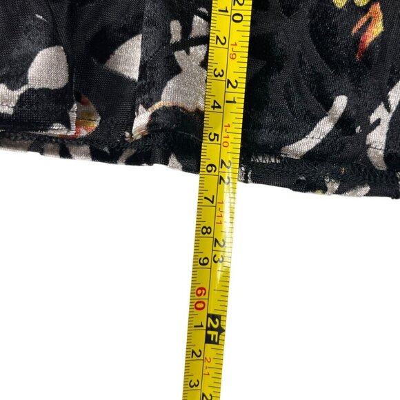 Rachel Roy Floral Velvet Burnout Alma Peplum Top Fairy Whimsigoth Size Large - Picture 10 of 16